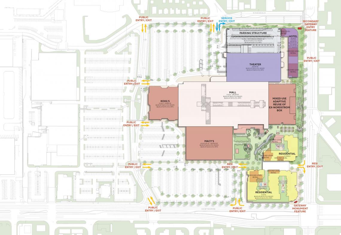 Here's a look at the first phase of the South Bay Galleria redevelopment