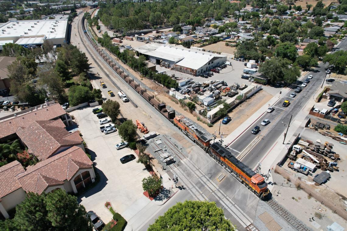 Pomona and San Dimas California Aerial Stock Photo - Image of high