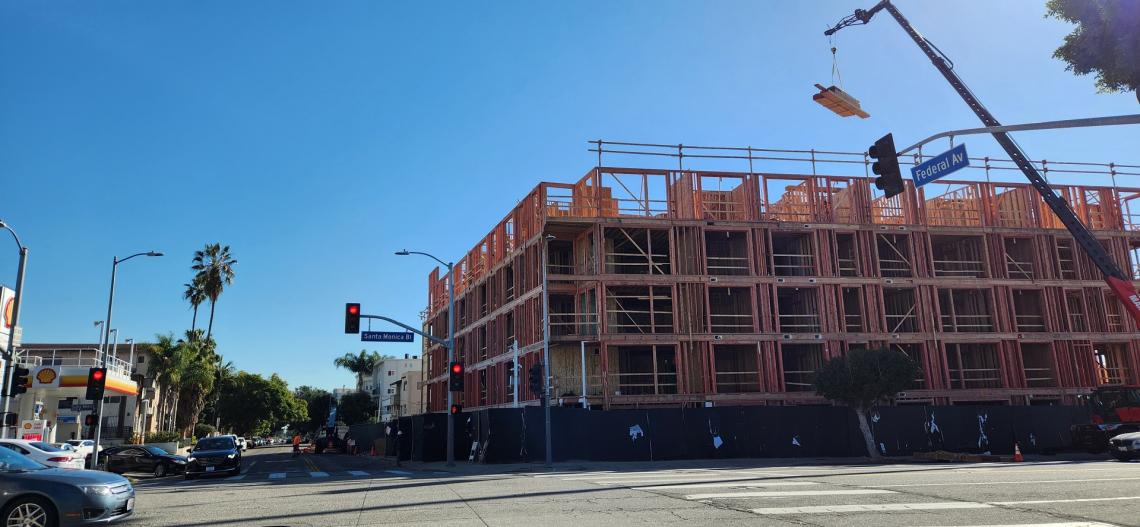 100 apartments rise at 11600 W Santa Monica Boulevard in
