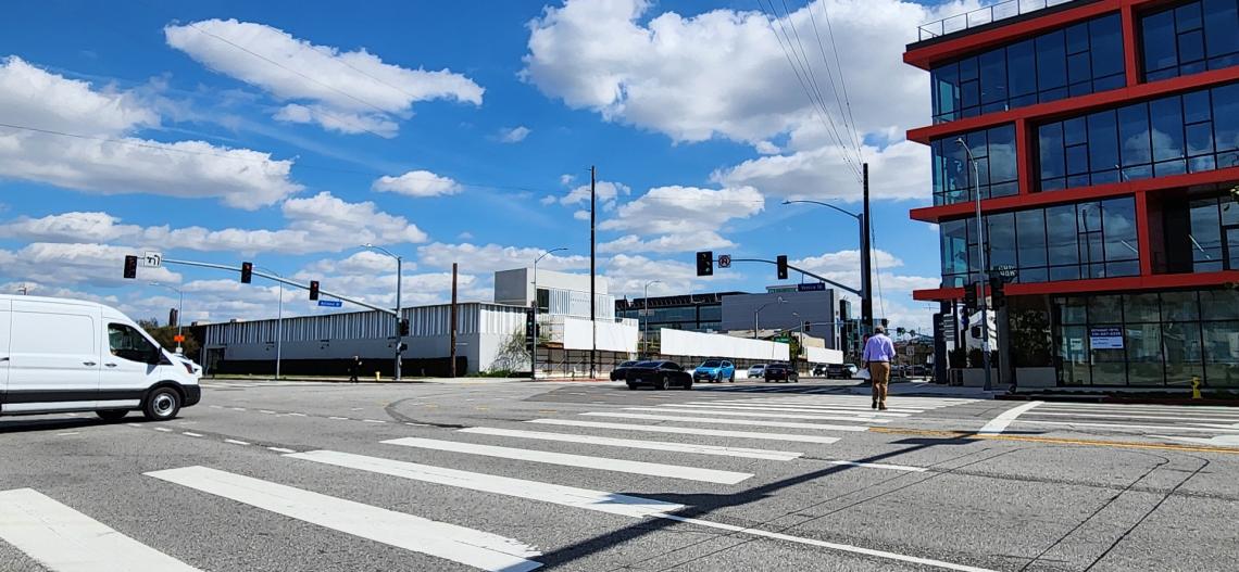 Signs of activity for Apple's office campus at 8888 Venice