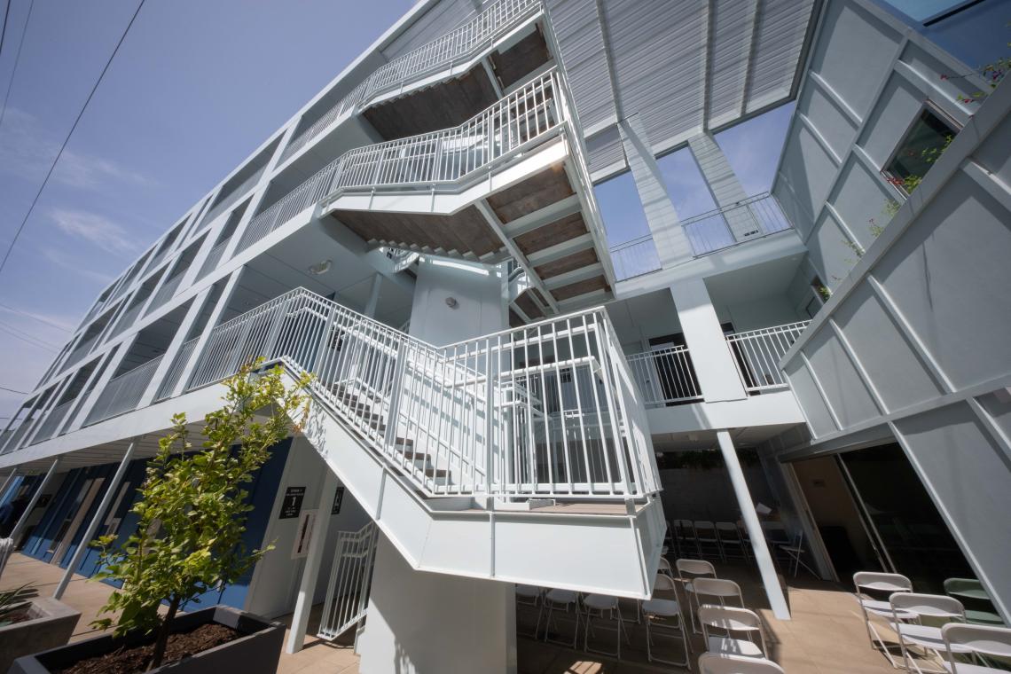 Modular affordable housing completed at 1342 Berkeley St. in Santa