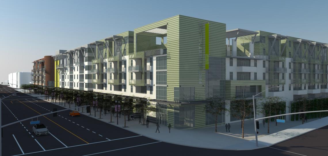| Urbanize component Next takes First Village LA shape Burbank in Street of Downtown