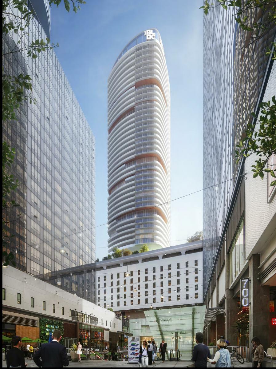 New angles of the 53-story apartment tower planned at The BLOC