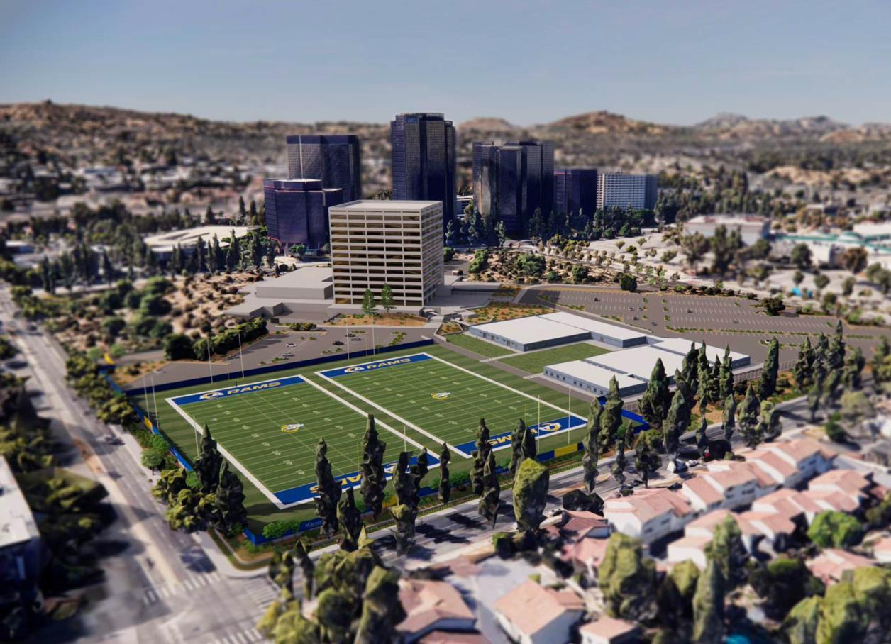 Details emerge for LA Rams practice facility at 21555 Oxnard Street in  Warner Center