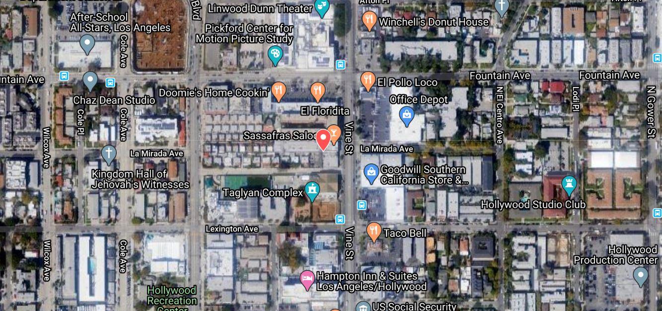 The Intersection of Hollywood Boulevard and Vine Street on a Bright Sunny  Day, West Hollywood, California Editorial Image - Image of people,  entertainment: 308995565, image size:1333x626