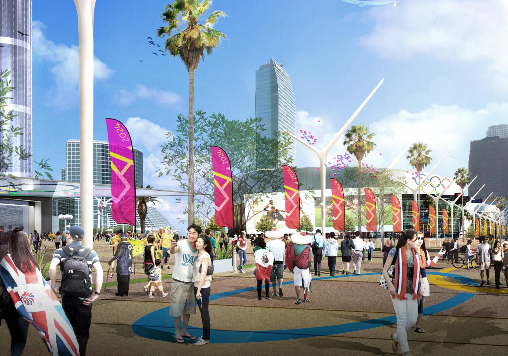 洛杉矶 2024 申奥标识  Los Angeles Candidate City Olympic Games