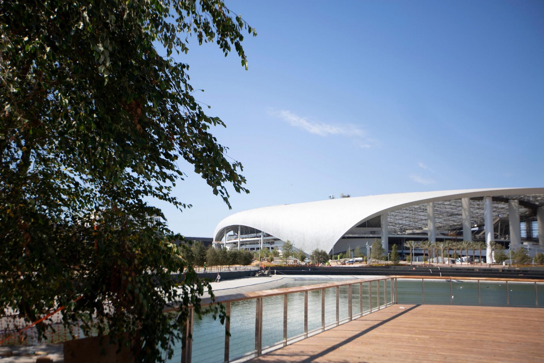 SoFi Stadium and Lake Park « Landezine International Landscape