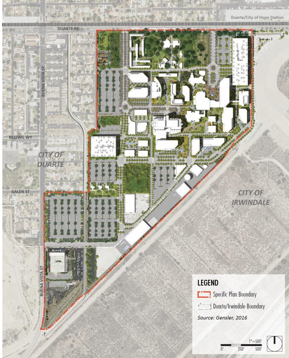 City Of Hope Campus Map City Of Hope Plans For 20 Year Expansion Urbanize La City Of Hope Campus Map City Of Hope Plans For 20 Year Expansion Urbanize La