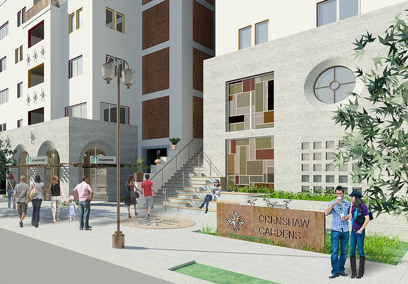 MixedUse Affordable Housing Complex Rises on Crenshaw Urbanize LA