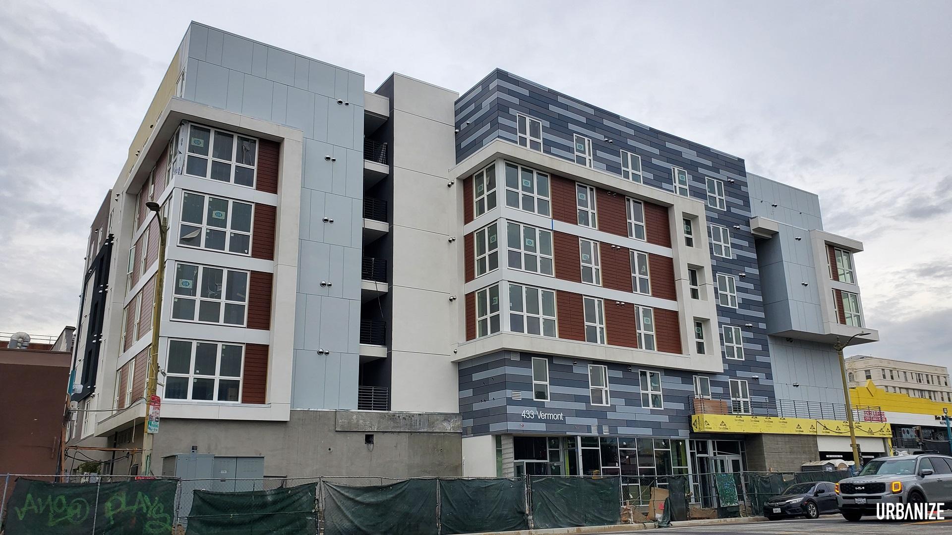 Senior affordable housing unwrapped at 433 S Vermont Avenue in