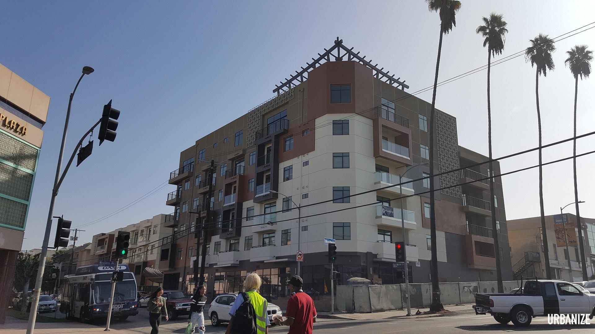 Rendering vs. Reality Western & San Marino Apartments Urbanize LA