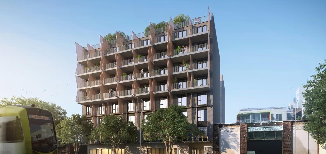 Construction goes vertical for micro-unit development at