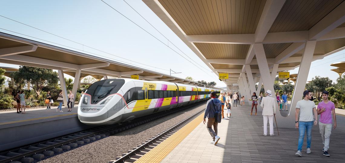 Here's a look at Brightline West's future high-speed trains | Urbanize LA