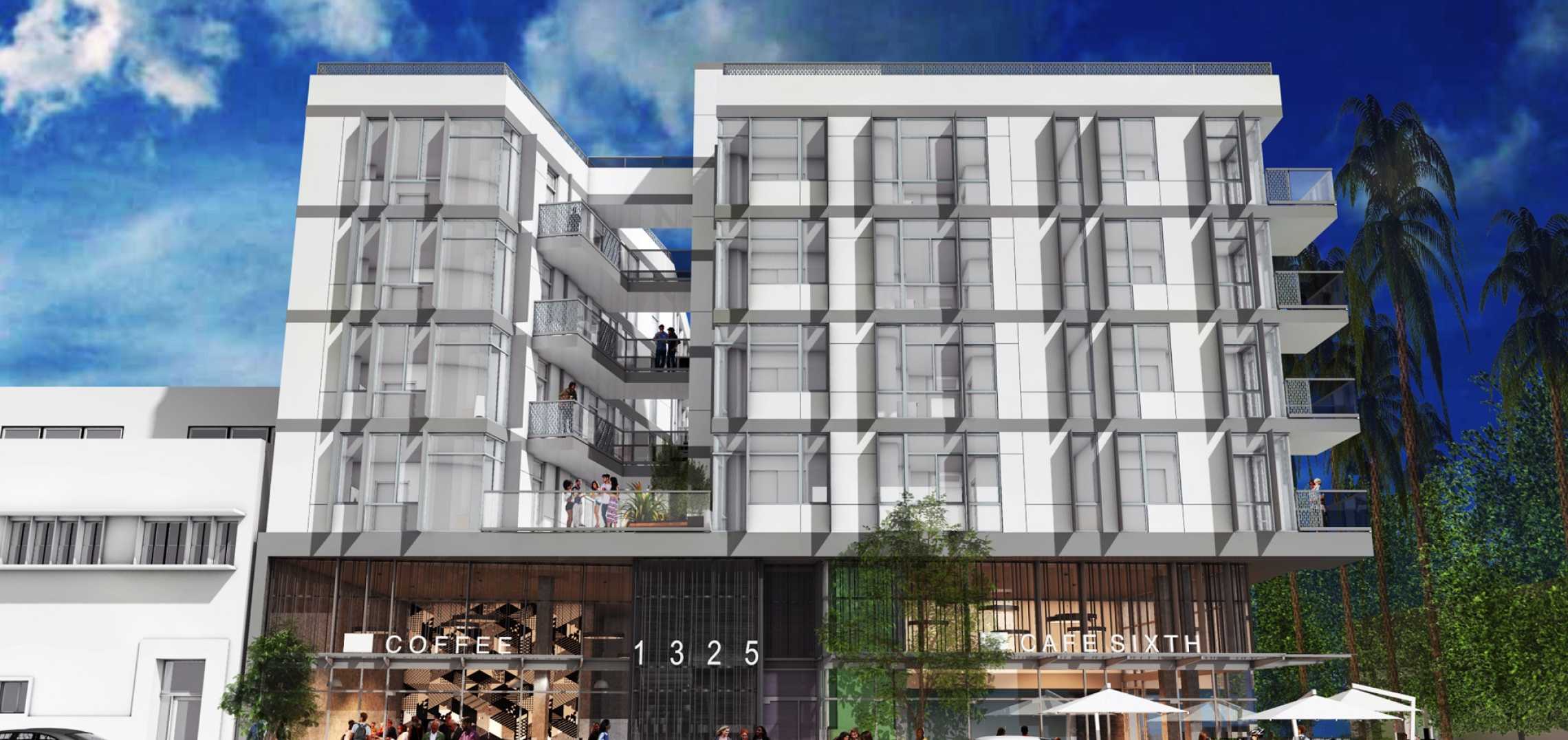 Revised Look for the Mixed-Use Building Planned Next to the Santa ...