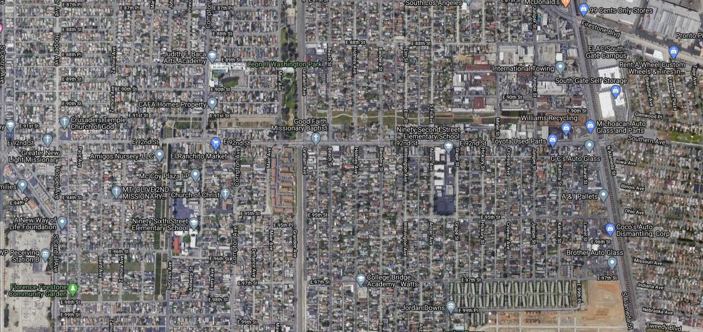 92nd Street Linear Park | Urbanize LA