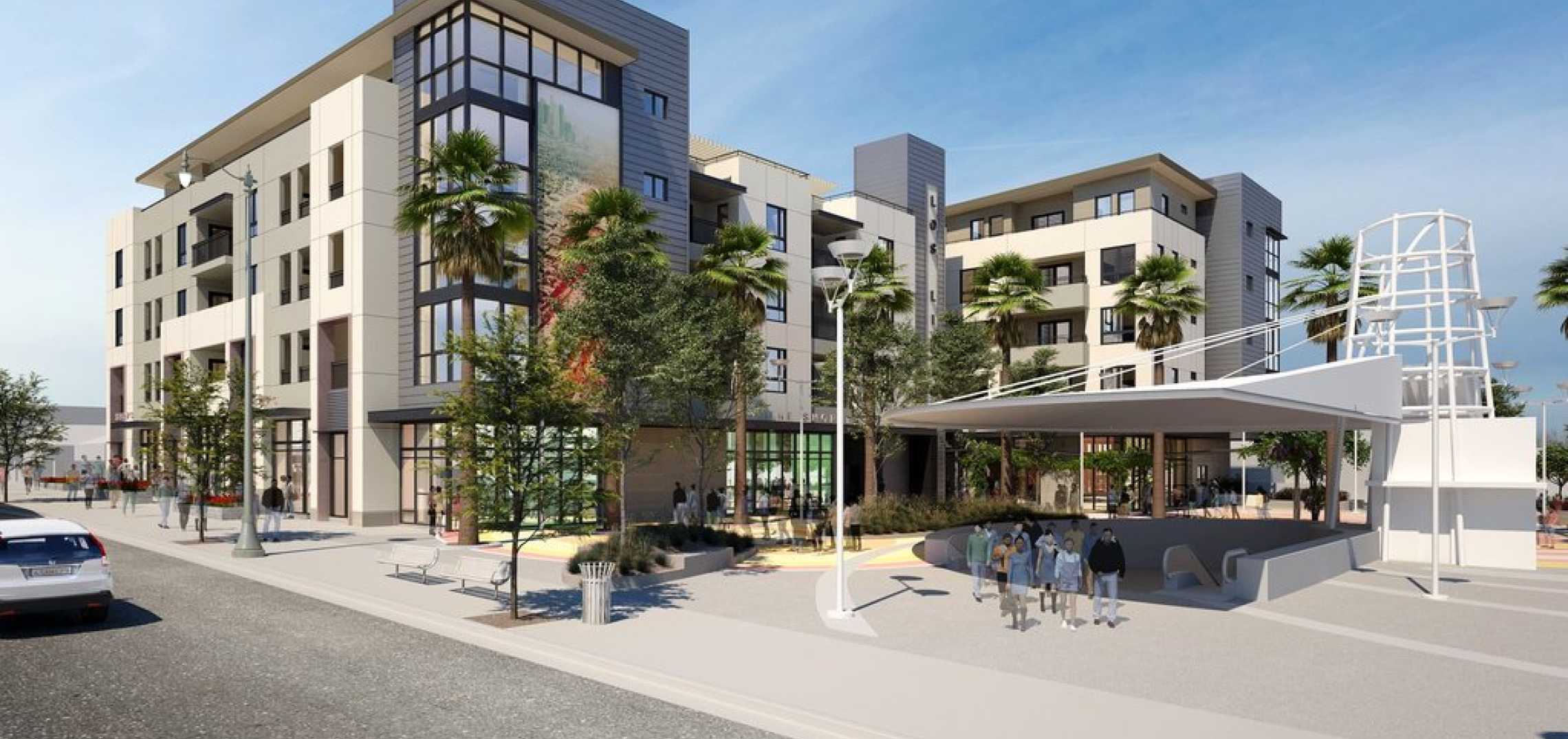 Los Lirios affordable housing on the rise at 113 S Soto Street in Boyle