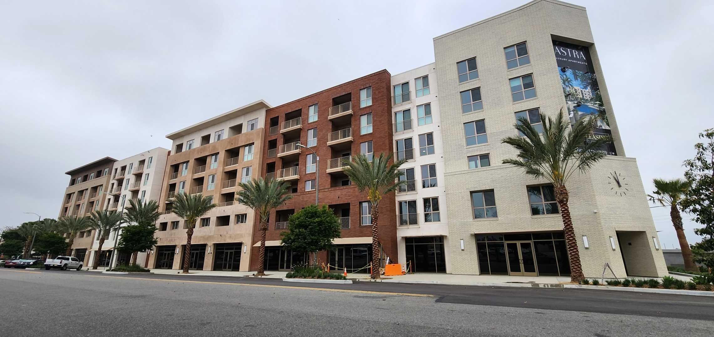 Rendering vs. Reality Astra apartments at 215 E Regent Street in