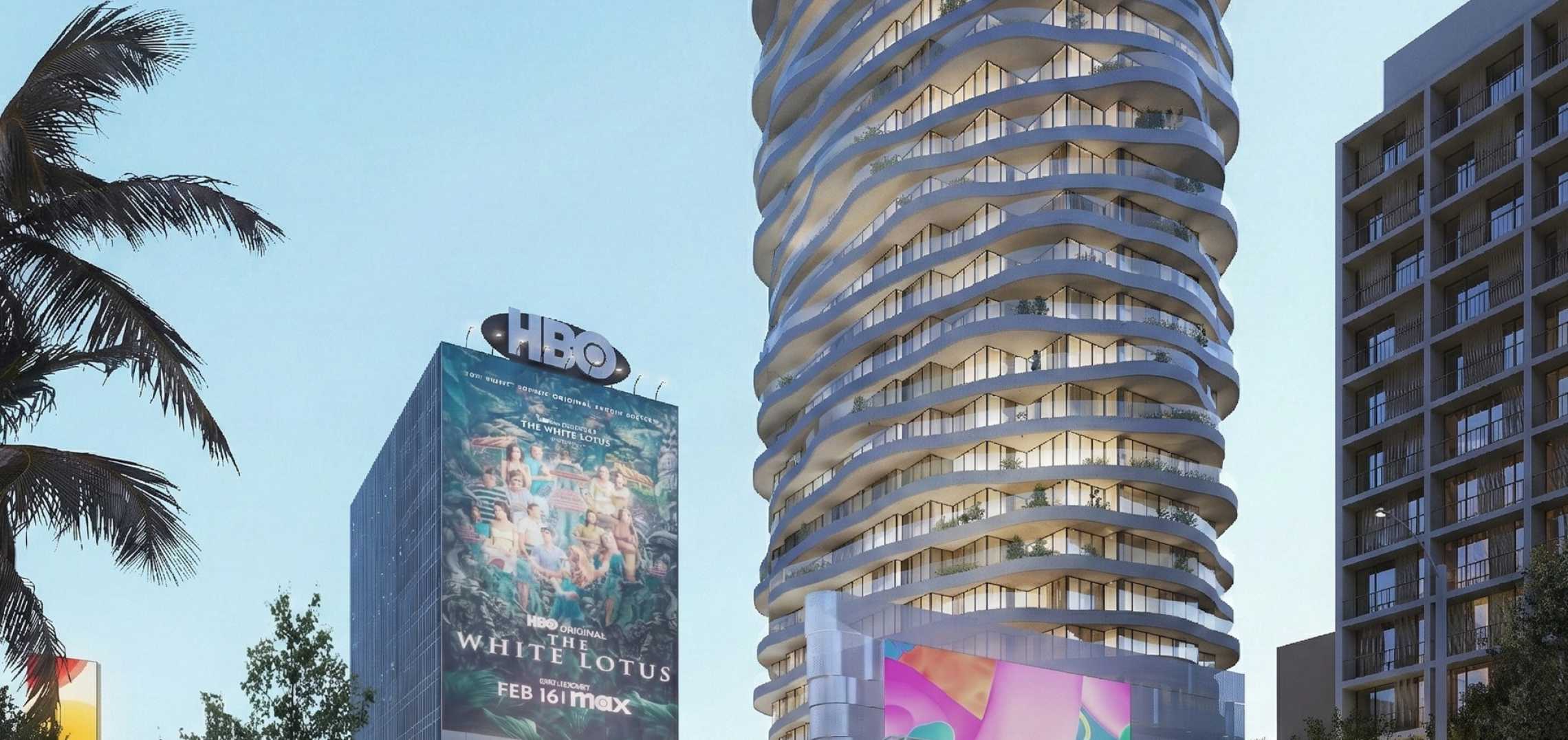 Fresh renderings for high-rise at 9034 Sunset Blvd. in West Hollywood ...