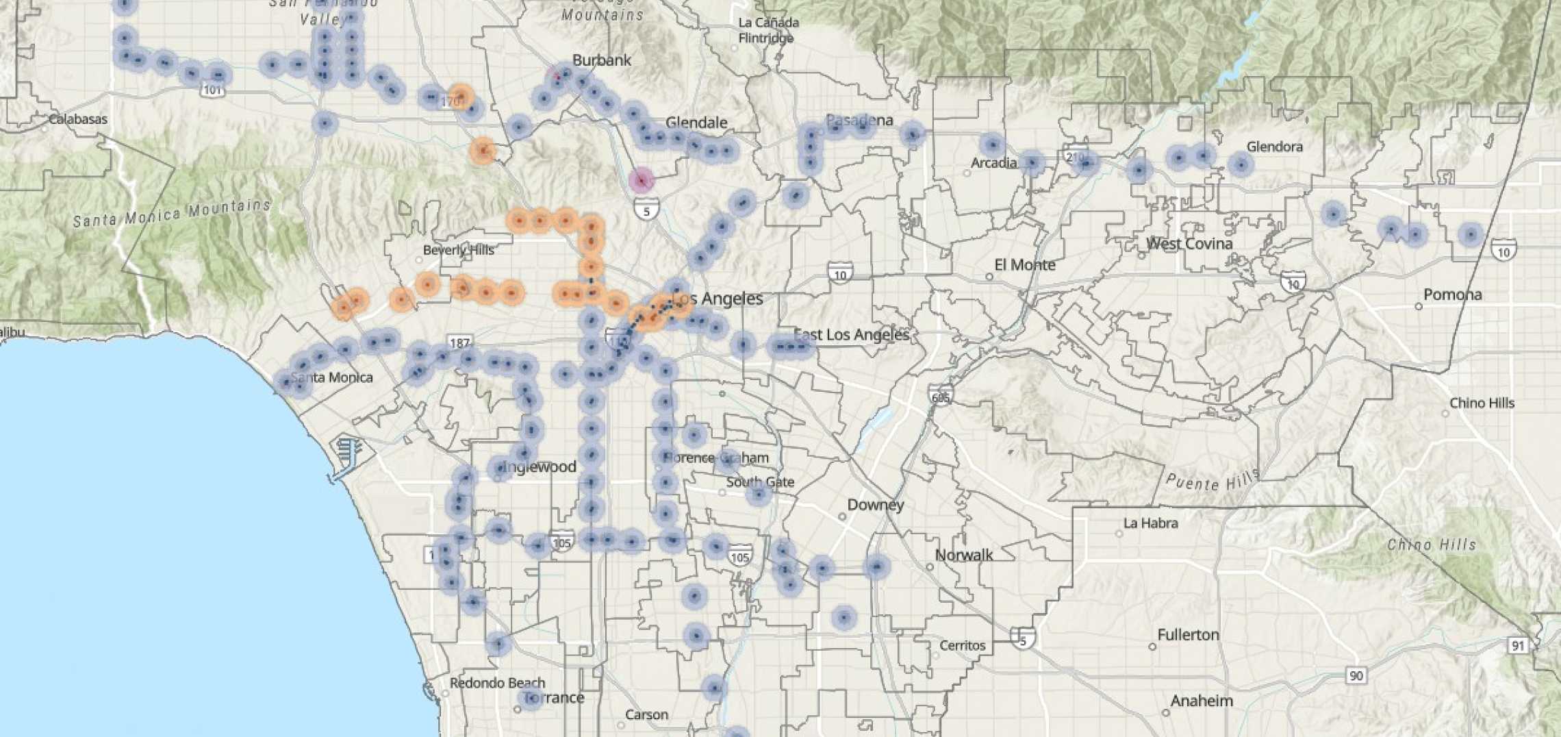 SCAG releases preliminary SB 79 map | Urbanize LA