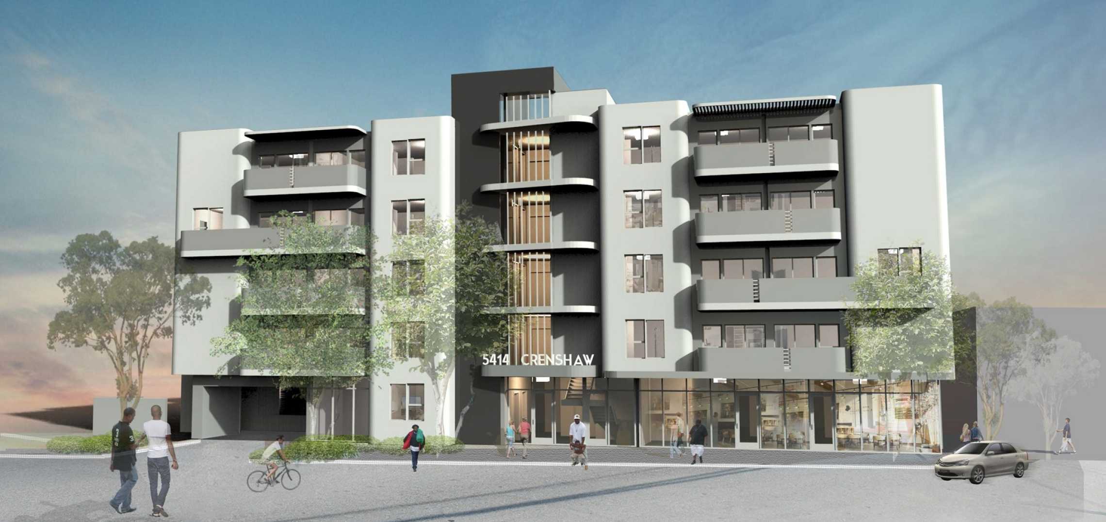 Rendering Revealed for Crenshaw LineAdjacent Senior Apartments