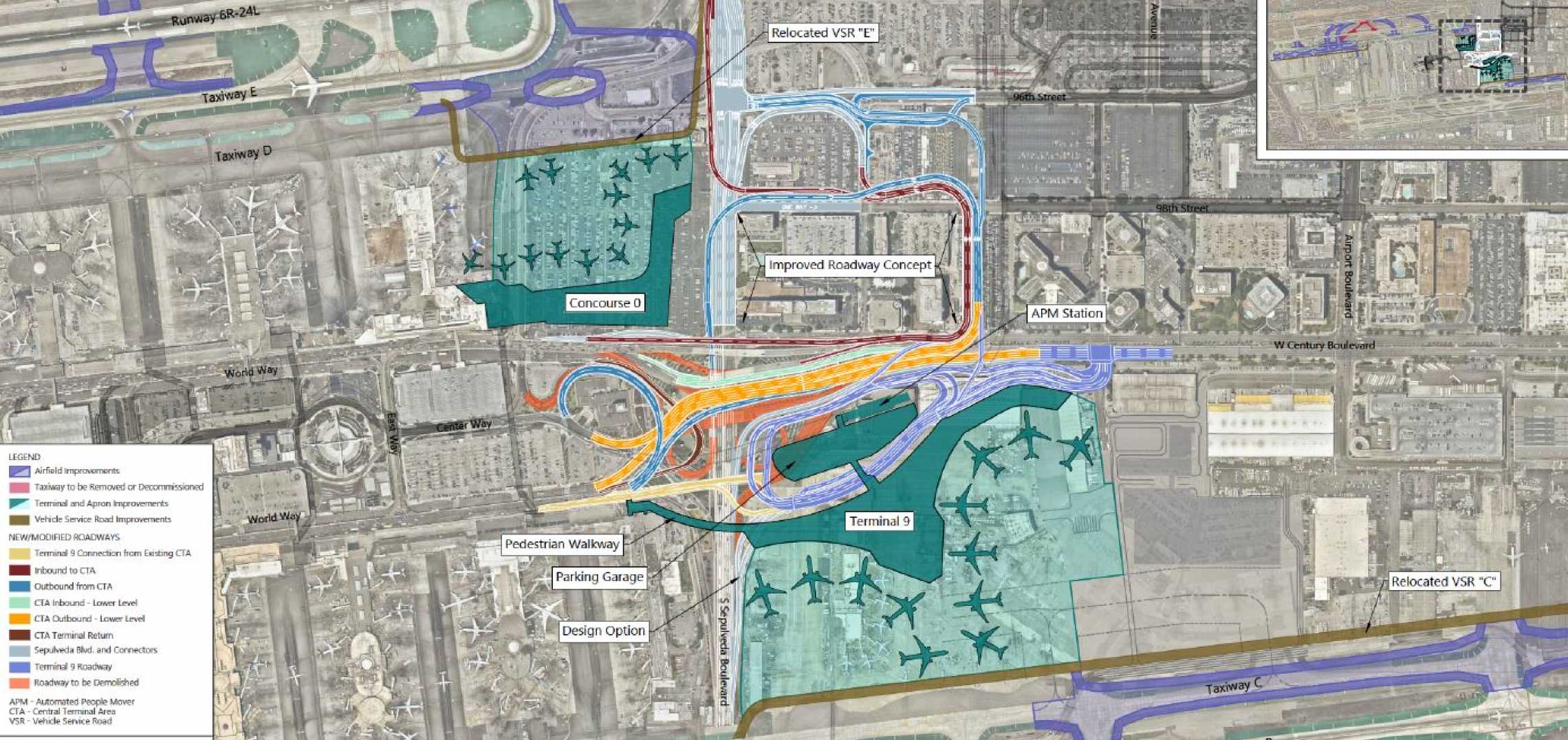 LAX Plans New Passenger Concourses and an Infill People Mover Station ...