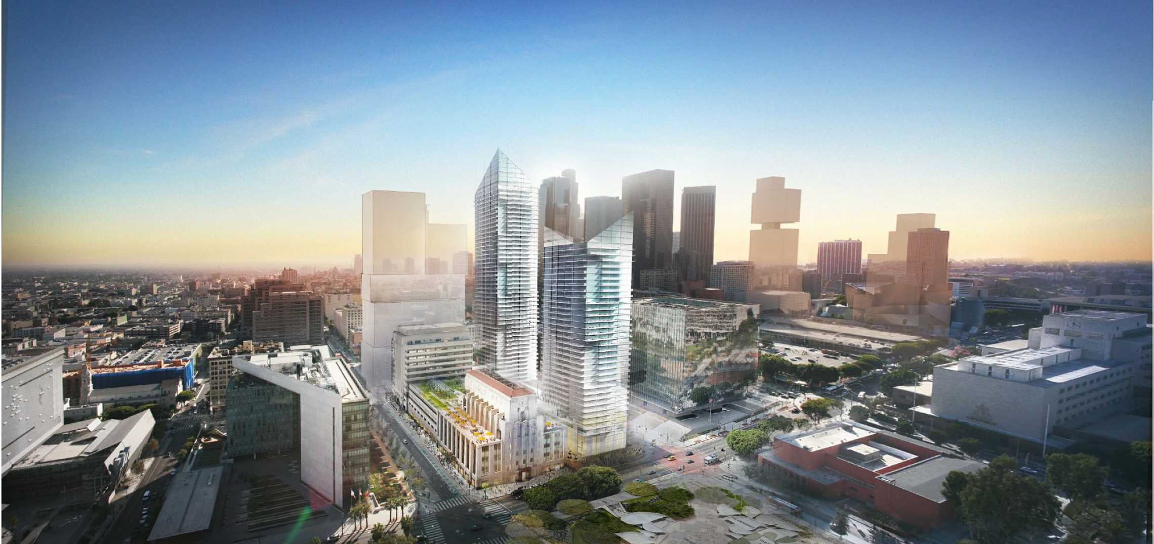 First Look at the Times Mirror Square Redevelopment | Urbanize LA