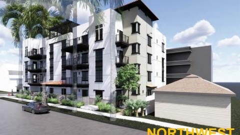 Northwest view of 139 Oak Knoll Avenue development