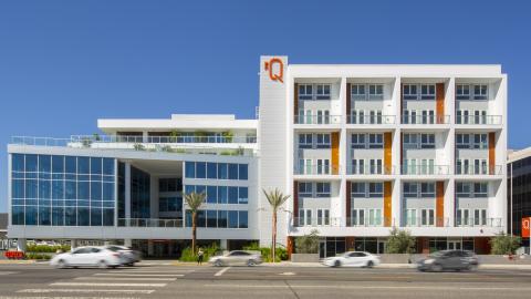 View of the Q Topanga from Topanga Canyon Boulevard