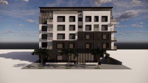 Rendering of proposed development at 2268 S Westwood Boulevard
