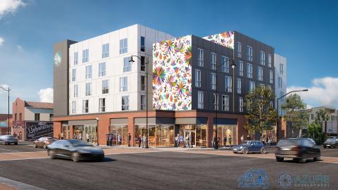 Rendering of the La Guadalupe apartments at 1st and Boyle