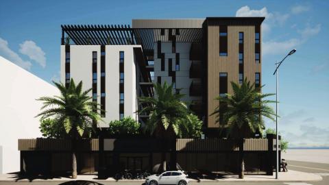 Rendering of the Sunmar apartments at 5020 Sunset Boulevard