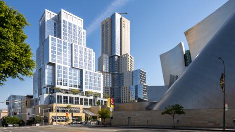 View of The Grand looking south from 1st Street