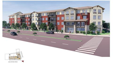 Rendering of the Veteran Villas at San Antonio