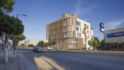 View of 10942 W Pico Boulevard looking southeast