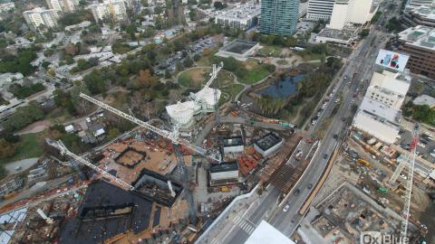 View of LACMA expansion looking northeast