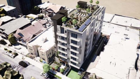 Aerial view of 2811 W San Marino Street looking northwest