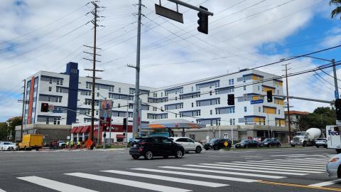 View looking northwest from Sepulveda and Manchester