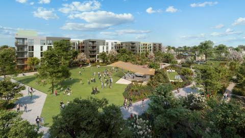 Aerial view of Bolsa Pacific project