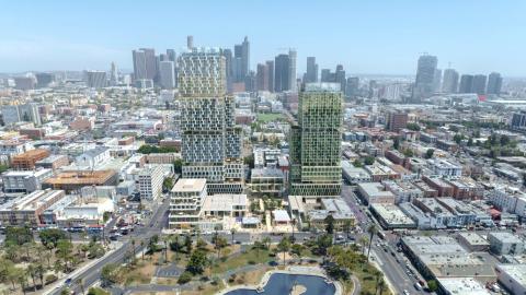Aerial view of Centro Westlake looking east