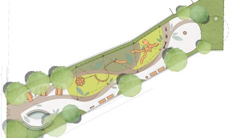 Illustrative plan of proposed 11th Avenue Park improvements