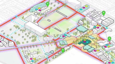 Conceptual diagram of CSULB Master Plan 2035