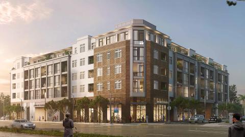 Rendering of Via Del Mar at 1975 Del Mar Avenue in San Gabriel