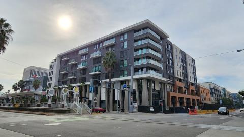 View of Aster looking southwest from Long Beach Boulevard