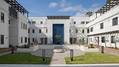 Madison Courtyard's namesake courtyard