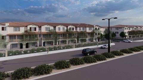 Rendering of 6540 Rosemead Townhomes
