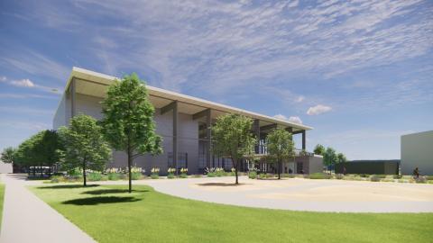 Rendering of the Downey Space Shuttle Exhibit & Education Building Project