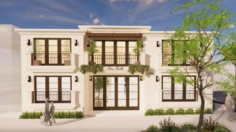 Rendering of proposed hotel at 1145 Highland Avenue