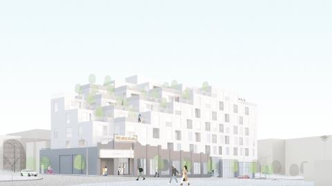 Rendering of 718 N. Figueroa Street