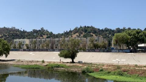 View from opposite side of the Los Angeles River