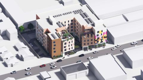 Aerial view of Casa de la Luz